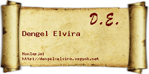 Dengel Elvira névjegykártya